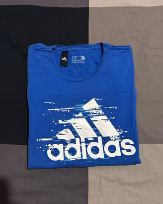 T-shirt Adidas blu uomo taglia M