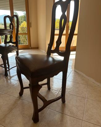 Sedie per tavolo pranzo in legno massello - Max 6