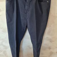pantaloni taglio jeans taglia 50 nuovi colore blu