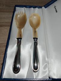 argento 800 set posate insalata pasta Greggio 