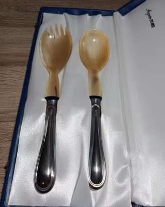 argento 800 set posate insalata pasta Greggio 