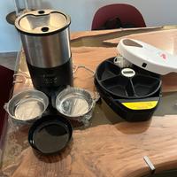 Distributore cibo umido e secco per gatti