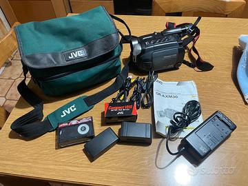Videocamera jvc con custodia borsa