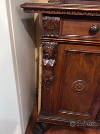 2 mobili credenze antichità neorinascimentale 1920