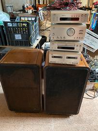 Impianto stereo vintage JVC + Casse RCF BR 75W