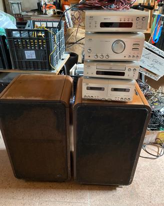 Impianto stereo vintage JVC + Casse RCF BR 75W