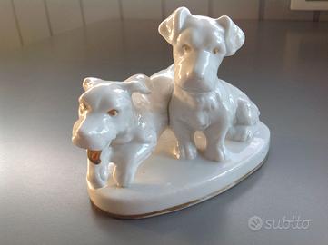 CARL SCHEIDIG - Terrier che giocano