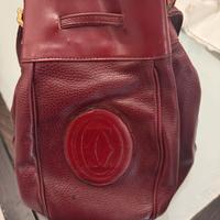 Borsa Must de Cartier in pelle Borgogna