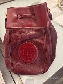 Borsa Must de Cartier in pelle Borgogna