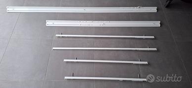 Binari a soffitto singoli e doppio x tende