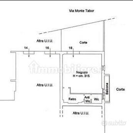 3 locali commerciali Via Monte Tabor Celle Ligure