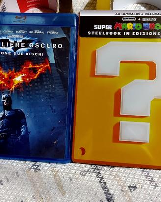 Super Mario 4K Steelbook + Batman Blu-ray