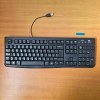 Tastiera PC Logitech K120 Ufficio Nero funzionante