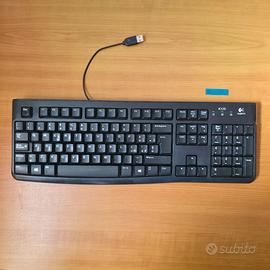 Tastiera PC Logitech K120 Ufficio Nero funzionante