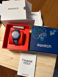 Swatch dragon in waves