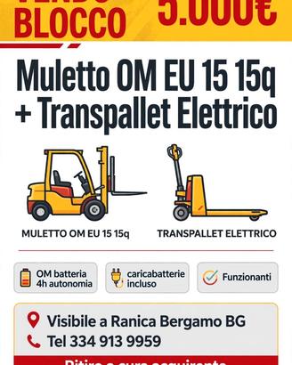 muletto e traspallet elettrico