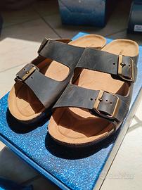 Ciabatte uomo Tg. 41 sanaGens ~ marroni