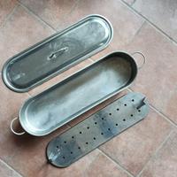 pesciera in acciaio inossidabile (poissonnière)