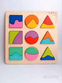 Puzzle in due parti Terra e cielo Lovevery