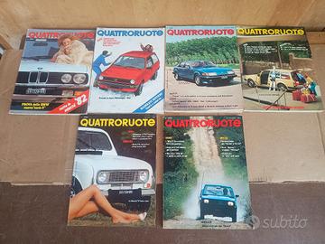 13 numeri Quattroruote vintage anni 80
