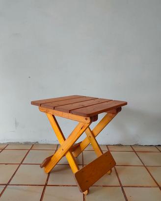 set 4 sgabelli in legno richiudibili