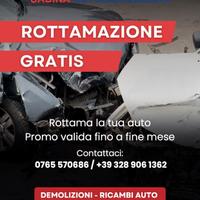 Rottama la tua auto gratis da SABINA AUTODEMOLIZIO