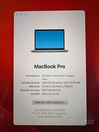 Macbook pro 15 “