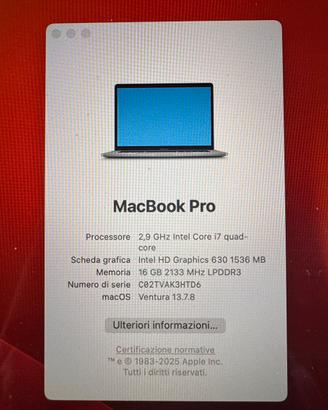 Macbook pro 15 “