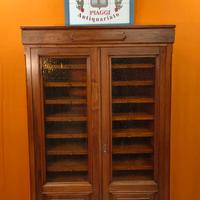 Libreria archivio in legno di noce primi 1900'