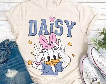 T-SHIRT DI COTONE IN 3D DISNEY DAISY DUCK