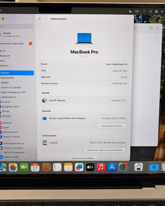 Macbook Pro 14” M1 Max