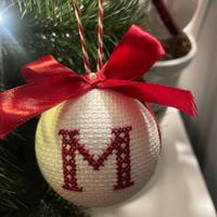 Palline di Natale ricamate a mano – personalizzate