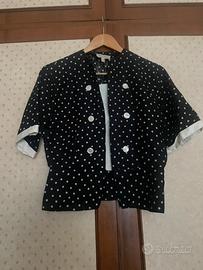 Giacca a pois in puro lino Rosanna Manzoni