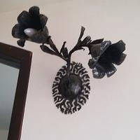 lampada in ferro battuto