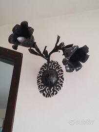 lampada in ferro battuto