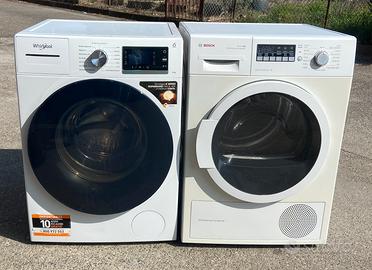 Lavatrice Whirlpool + asciugatrice Bosch