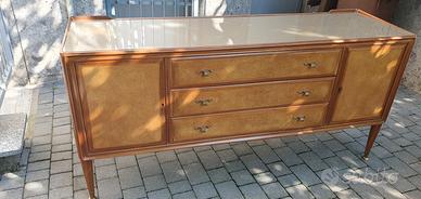 cassettiera/credenza anni 50 in noce con piedini i