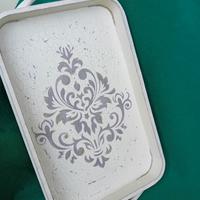 vassoio dipinto a mano 