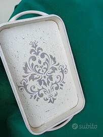 vassoio dipinto a mano 