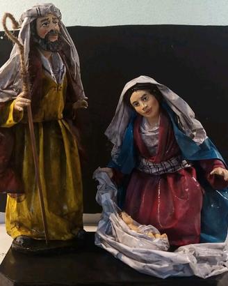 natività in cartapesta leccese cm 32
