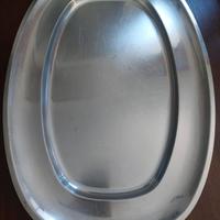 Vassoio-piatto portata in acciaio inox