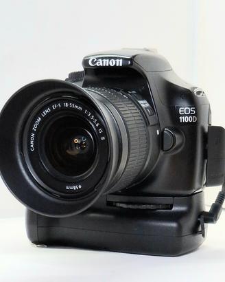 Canon eos 1100D + Obiettivo 18-55 IS + Power grip
