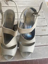 Scarpe peep toe tacco 12 plateau 2