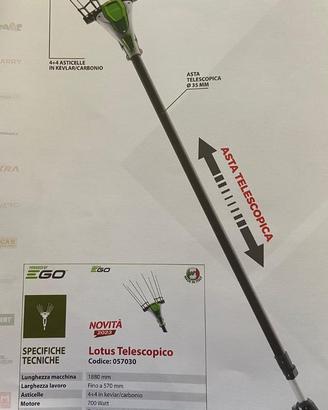 ABBACCHIATORE LOTUS EGO TELESCOPICO 56 V.