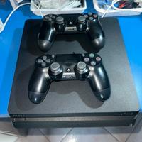 PS4 Slim 1TB + 2 Controller + cavi