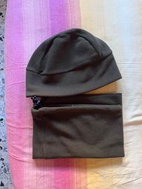 Cappellino + scaldacollo verdone militare