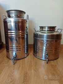 Contenitori per olio in accio inox