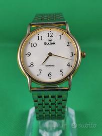 Orologio Bulova Vintage 1A02 M Quartz Slim acciaio