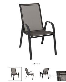 Sedie giardino antracite