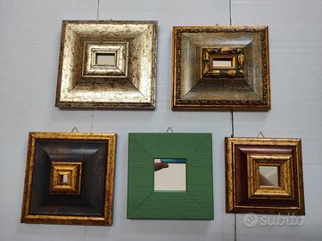 Pz 5 piccole specchiere nuove con specchio lotto 2